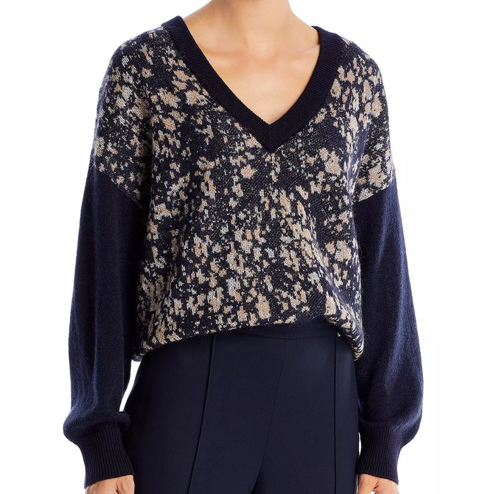 BOSS Women FOLDOVA V-Neck Sweater - Size S - NEW with Tag